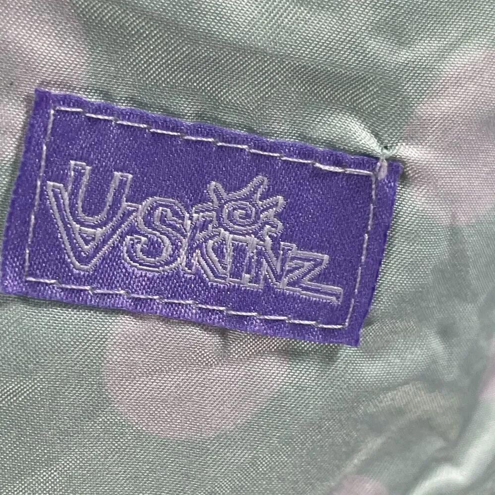 UVSkinz Reversible Toddler Sun Hat - UPF 50+ Mint Polka Dot & Fish Print Size 7